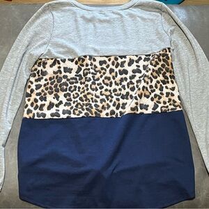 🎈Leopard Top‎ with Tie Front